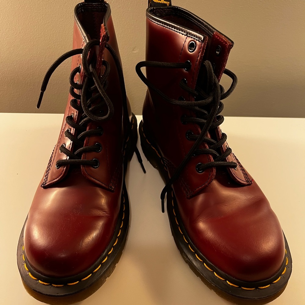 Dr. Martens red size 39 (run big)